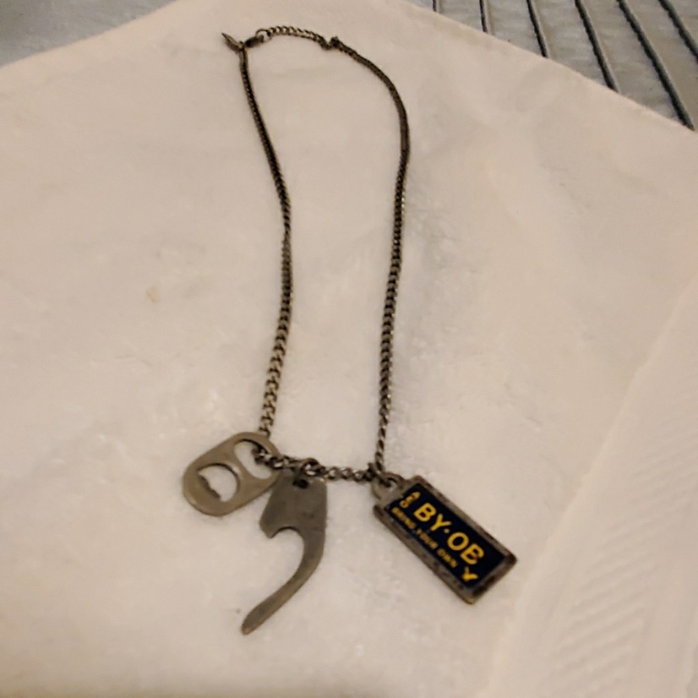 Mens AE necklace with 3 pendents